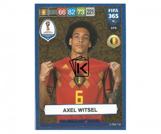 Fotbalová kartička Panini FIFA 365 – 2019 Heroes 375 Alex Witsel (Belgium)