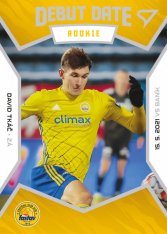 fotbalová kartička 2021-22 SportZoo Fortuna Liga Serie 2 Debute Date Rookie DR11 David Tkáč FC Fastav Zlín
