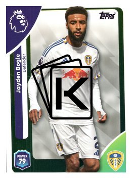 fotbalová kartička 2025-26 Topps  Premier League 329 Jayden Bogle (Leeds United)