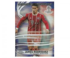 Fotbalová kartička Topps Chrome 2017-18 Champions League Lightning Strike LS-JR James Rodriguez Bayern Munchen