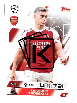 fotbalová kartička 2025-26 Topps Match Attax UCC 43 Leandro Trossard (Arsenal)