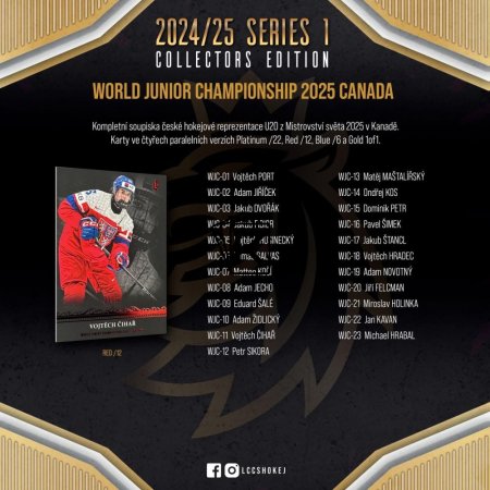 2024 25 Legendary Cards Český Hokej - Series 1 Collectors Edition Case ( 6 boxů)