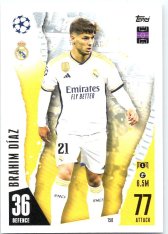 Fotbalová kartička 2023-24 Topps Match Attax UEFA Club Competitions 150 Brahim Díaz Real Madrid CF