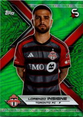 2024 Topps Superstars MLS 58 Lorenzo Insigne Toronto FC Green Parallel
