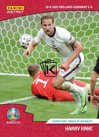 Předprodej Fotbalová kartička 2021 Panini Instant EURO 49 Harry Kane "Hurricane" Roars at Wembley