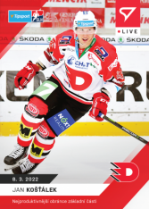 Hokejová kartička SportZoo 2021-22 Live L-119 Jan Košťálek /64