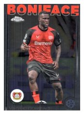 fotbalová kartička 2024-25 Topps Chrome UCC 54 Victor Boniface, Bayer 04 Leverkusen