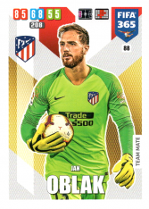 Fotbalová kartička Panini Adrenalyn XL FIFA 365 - 2020 Team Mate 88 Jan Oblak Atletico de Madrid