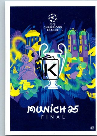 Fotbalová kartička 2024-25 Topps Match Attax EXTRA UEFA Club Competitions 355.  UEFA Champions League Final 2025
