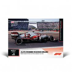 kartička Formule 1 Topps Now 2021 70 Alfa Romeo Racing Orlen