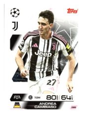 fotbalová kartička 2025-26 Topps Match Attax UCC 265 Andrea Cambiaso (Juventus)
