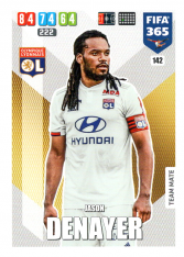 Fotbalová kartička Panini Adrenalyn XL FIFA 365 - 2020 Team Mate 142 Jason Denayer Olympique Lyon