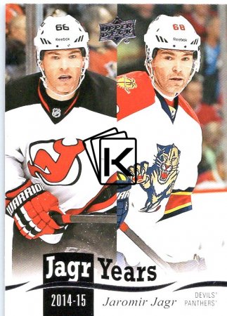 Insertní karta 2018-19 Years JJ-21 Jaromir Jagr New Jersey Devils / Florida Panthers