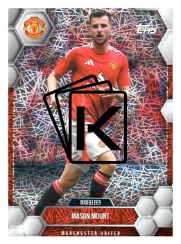 fotbalová kartička 2024-25 Topps Manchester United Fan Set 15 Mason Mount Electro