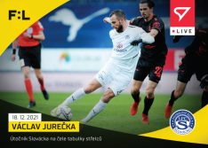 fotbalová kartička SportZoo 2021-22 Live L-085 Václav Jurečka 1.FC Slovácko