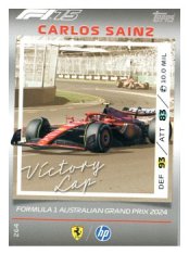 2025 Topps Turbo Attax F1 Scuderia Ferrari Victory Lap HP 264 Carlos Sainz