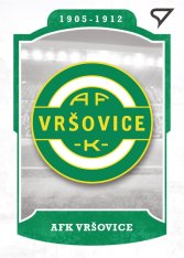 fotbalová kartička 2023 Sportzoo Dekády Vývoj klubového loga L-002 AFK VRŠOVICE