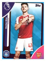 fotbalová kartička 2025-26 Topps  Premier League 8 Declan Rice (Arsenal)-PARALLEL Blue