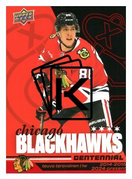 2025-26 Upper Deck Centennial Chicago Blackhawks 29 Teuvo Teravainen