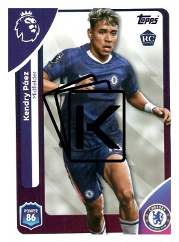 fotbalová kartička 2025-26 Topps  Premier League 101 Kendry Páez (Chelsea)  -  Rookie