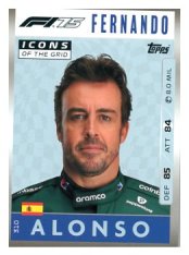 2025 Topps Turbo Attax F1  Icons of the Grid   310 Fernando Alonso