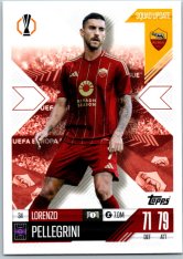 Fotbalová kartička 2024-25 Topps Match Attax EXTRA UEFA Club Competitions Squad Update 34.  Lorenzo Pellegrini (AS Roma)