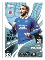 fotbalová kartička 2025-26 Topps Match Attax UCC 342 Cyriel Dessers (Rangers FC)