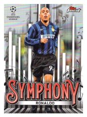 fotbalová kartička 2024-25 Topps Finest Symphony SY-8 Ronaldo Nazario Inter Milan Legend