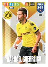 Fotbalová kartička Panini Adrenalyn XL FIFA 365 - 2020 Team Mate 201 Raphael Guerreiro Borussia Dortmund