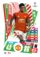 fotbalová kartička 2020-21 Topps Match Attax Champions League HU7 Marcus Rashford Manchester United