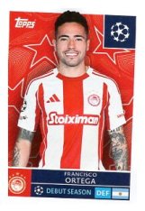 2025-26 Topps Champions League   Olympiacos 330 Francisco Ortega