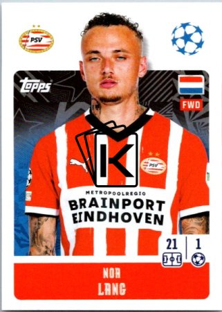 2024-25 Topps Champions League 306 Noa Lang (PSV Eindhoven)