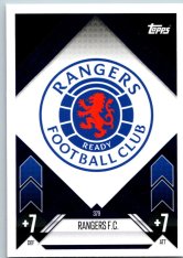 fotbalová kartička 2024-25 Topps Match Attax UEFA Club Competitions 379 Team Badge (Rangers FC)