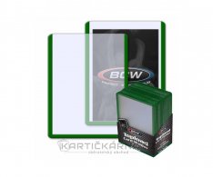 BCW Plastový toploader zelený 35pt (25 kusů)