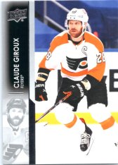hokejová karta 2021-22 UD Series One 134 Claude Giroux - Philadelphia Flyers
