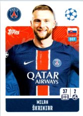 2024-25 Topps Champions League 286 Milan Škriniar (Paris Saint-Germain)