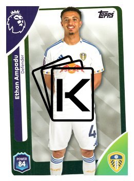fotbalová kartička 2025-26 Topps  Premier League 330 Ethan Ampadu (Leeds United)
