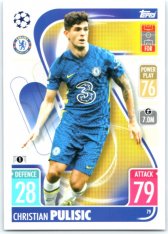 fotbalová kartička 2021-22 Topps Match Attax UEFA Champions League 79 Christian Pulisic Chelsea FC