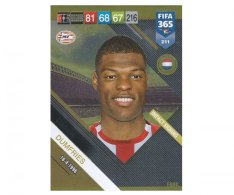 Fotbalová kartička Panini FIFA 365 – 2019 Fans 211 Denzel Dumfries PSV Eindhoven