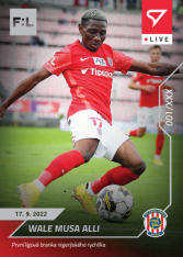 fotbalová kartička SportZoo 2022-23 Live L-040 Wale Musa Alli FC Zbrojovka Brno /33