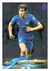 2018-19 Topps Chrome Premier League 78 Marcos Alonso Chelsea FC