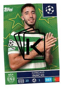 2025-26 Topps Champions League  Sporting CP 414 Gonçalo Inácio