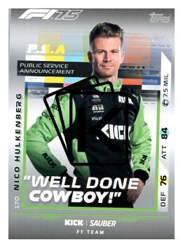 2025 Topps Turbo Attax F1 Kick Sauber PSA  170 Nico Hülkenberg