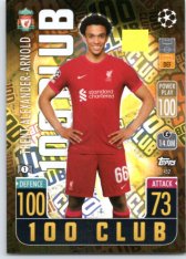 fotbalová kartička 2021-22 Topps Match Attax UEFA Champions League 100 Club 452 Trent Alexander-Arnold Liverpool FC