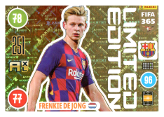 Panini Adrenalyn XL FIFA 365 2021 Limited Edition Frankie De Jong FC Barcelona