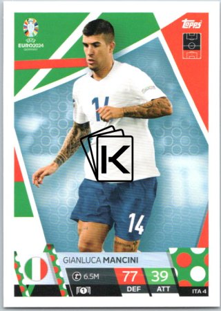 fotbalová karta Topps Match Attax EURO 2024 ITA4 Gianluca Mancini (Italy)