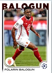 fotbalová kartička 2024-25 Topps UEFA Club Competitions Flagship 21 Folarin Balogun AS Monaco