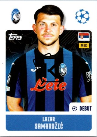 2024-25 Topps Champions League 82 Lazar Samardžić (Atalanta BC)