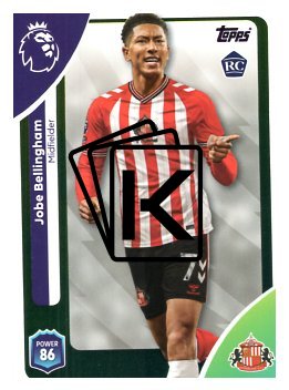 fotbalová kartička 2025-26 Topps  Premier League 352 Jobe Bellingham (Sunderland)  -  Rookie