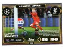 fotbalová kartička 2025-26 Topps Match Attax UCC 406 Harvey Elliott (Liverpool)